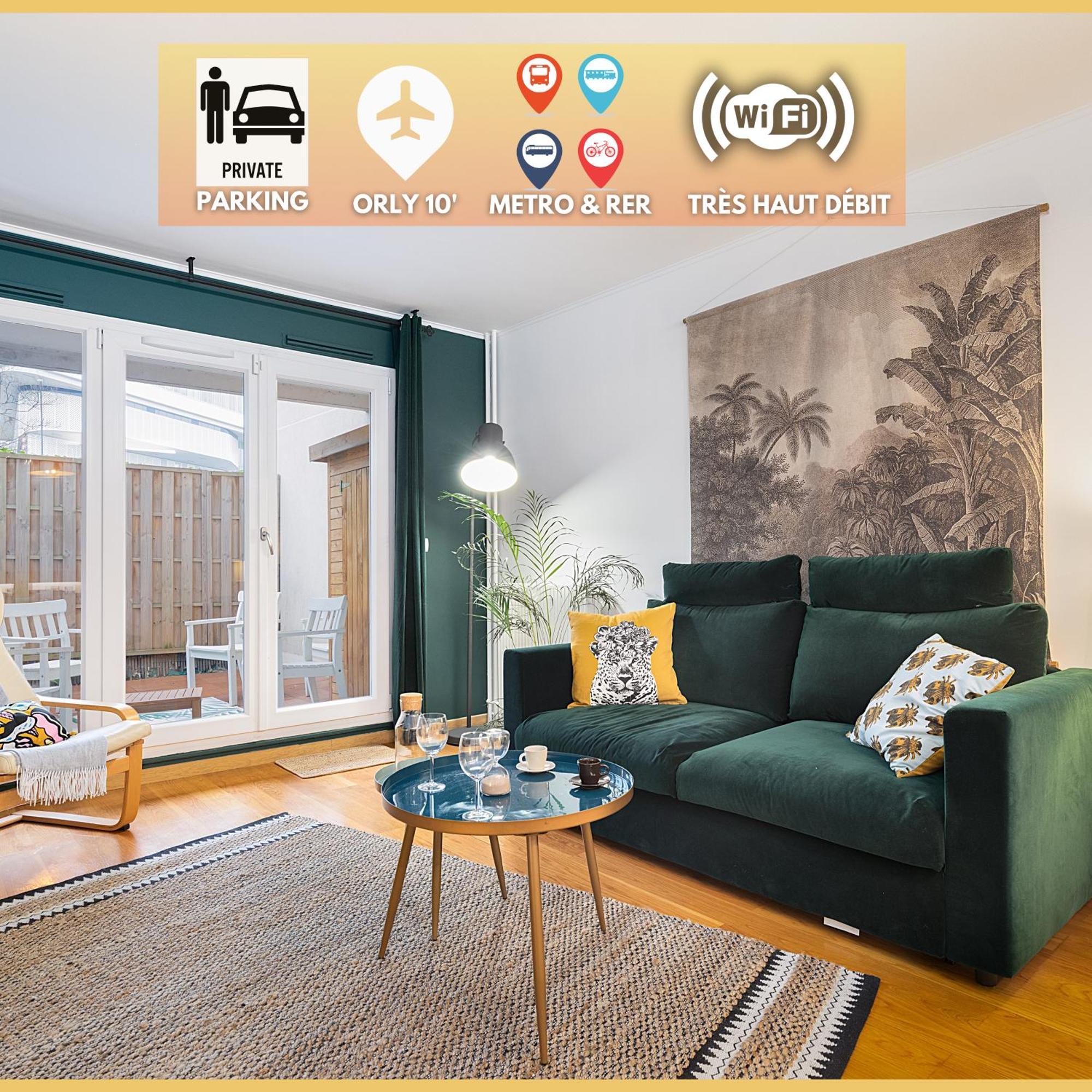 Cosy'N Paris - Parking Secure - Metro 14 - Wifi - Terrace - Premium Bedding Διαμέρισμα Gentilly Εξωτερικό φωτογραφία
